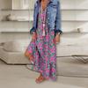 Schönes Festkleid Riemchenkleid Atmungsaktiv Spaghettiträger Blumenprint Partykleid Streetwear
