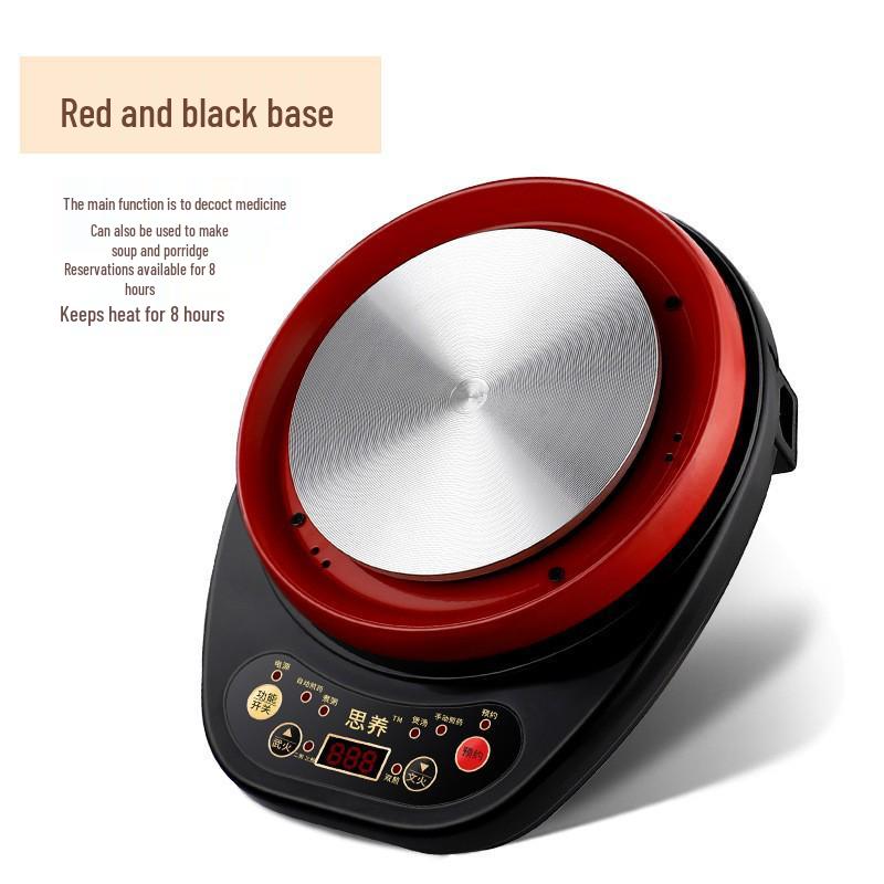 

Умная электрическая плита 110 В: Автоматический многофункциональный керамический горшок для приготовления лекарств для отваривания и тушения с одинарным основанием. 500W