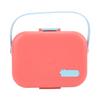 Pet Food Box Double Layer PP Toxic Free Prevent Leakage Carrying Dog Bento Box for Outdoor TravelPink