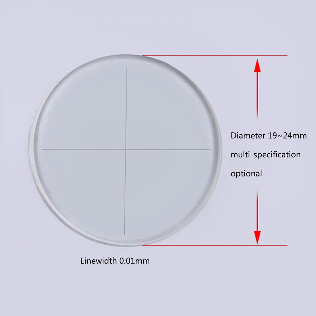 Crosshair Graticule Value Cruciform Plate External Internal Micrometer Graticule Microscope Reticle