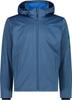 CMP Light Softshell Jacket with Detachable Hood (39A5027M) Softshell Jacket Man Zip Hood (39a5027m-L592) Rivermel.