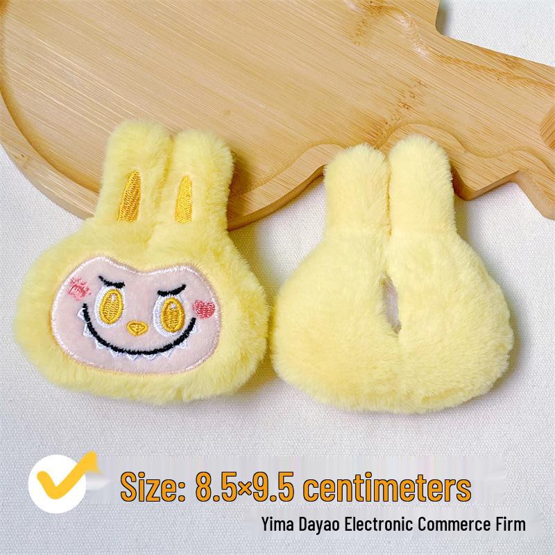 

Милый пищащий кулон Лабубу, плюшевая кукла-шарм