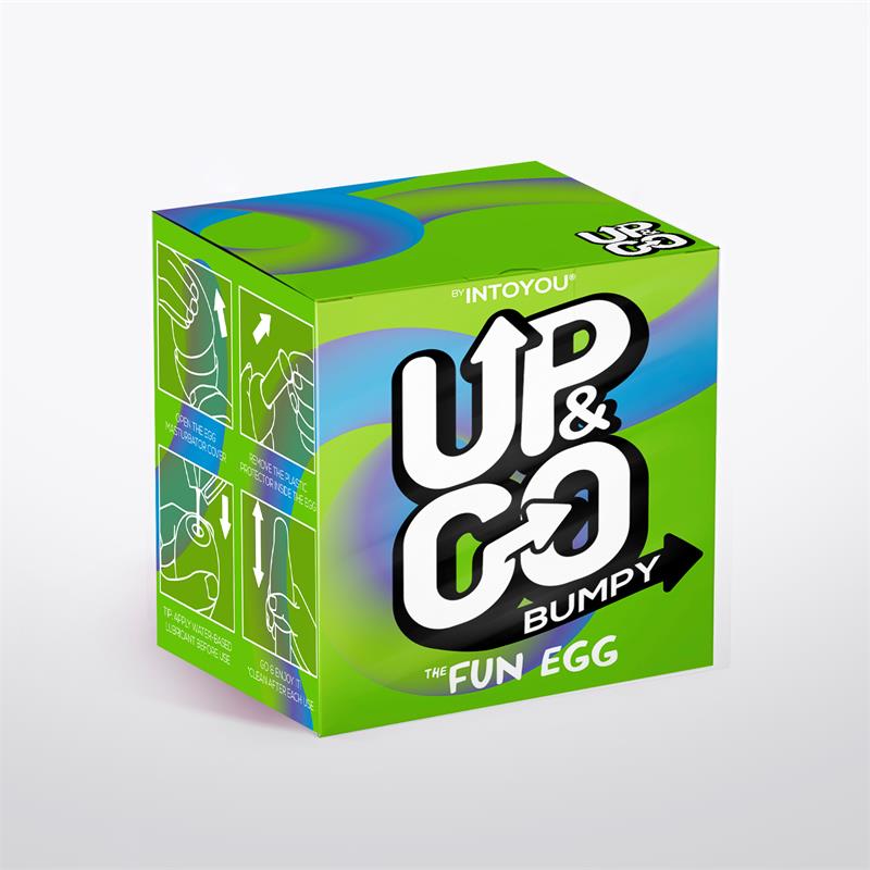 Bumpy Egg Stretchy Masturbator Green