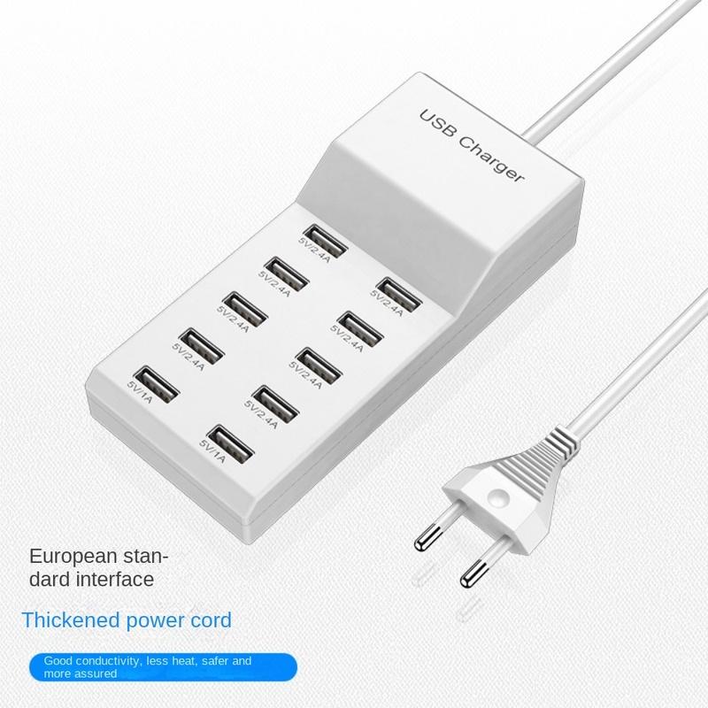 Multi-port USB Charger Fast Charging 50w Charging Head Mobile Phone Watch Charger Suitable for Apple Huawei