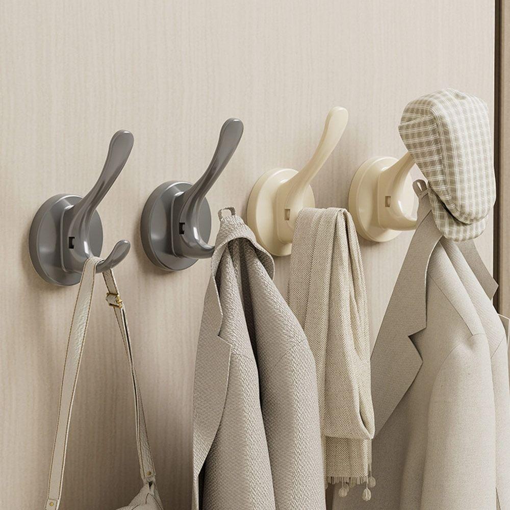 Creative Plastic Wall Hook Suction Cup Reusable Storage Hook Hat Clothes Hooks Home Accessories
