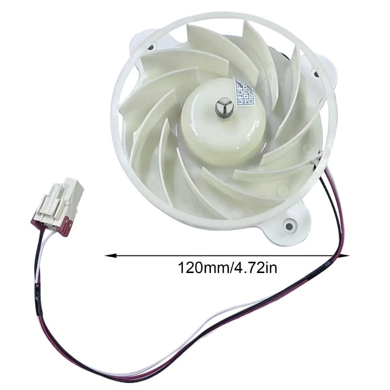 Easy Installation Plastic Refrigerator Evaporator Fan Motor DC12V 2.5W 1870RPM Replacement Part for Freezer Cooling Unit