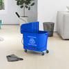 20L Kompakter Wischmopp-Eimer auf Rädern, mit Wasserabtrennplatte - Blau