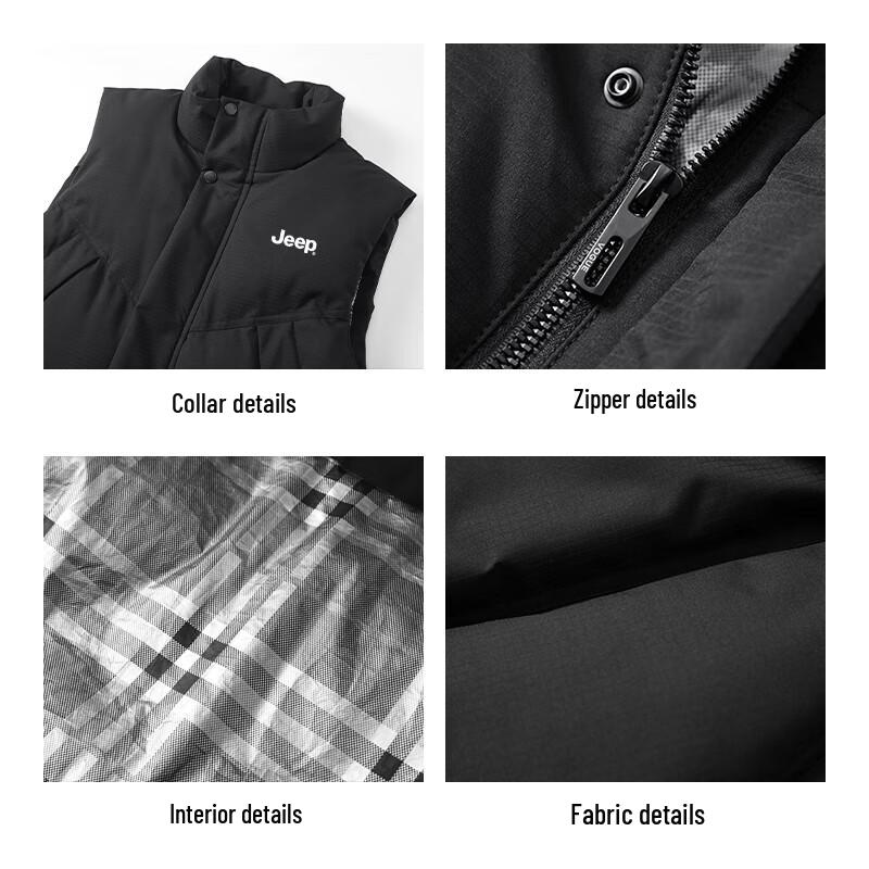 Jeep Men's Stand Collar Padded Vest