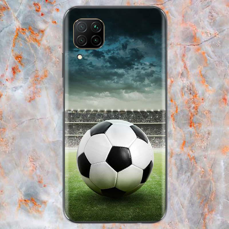 I love Fire football For Huawei Mate 40 30 20 20X 10 RS P Smart 2021 2020 Z S Pro Plus Lite 2019 Phone Case Shell