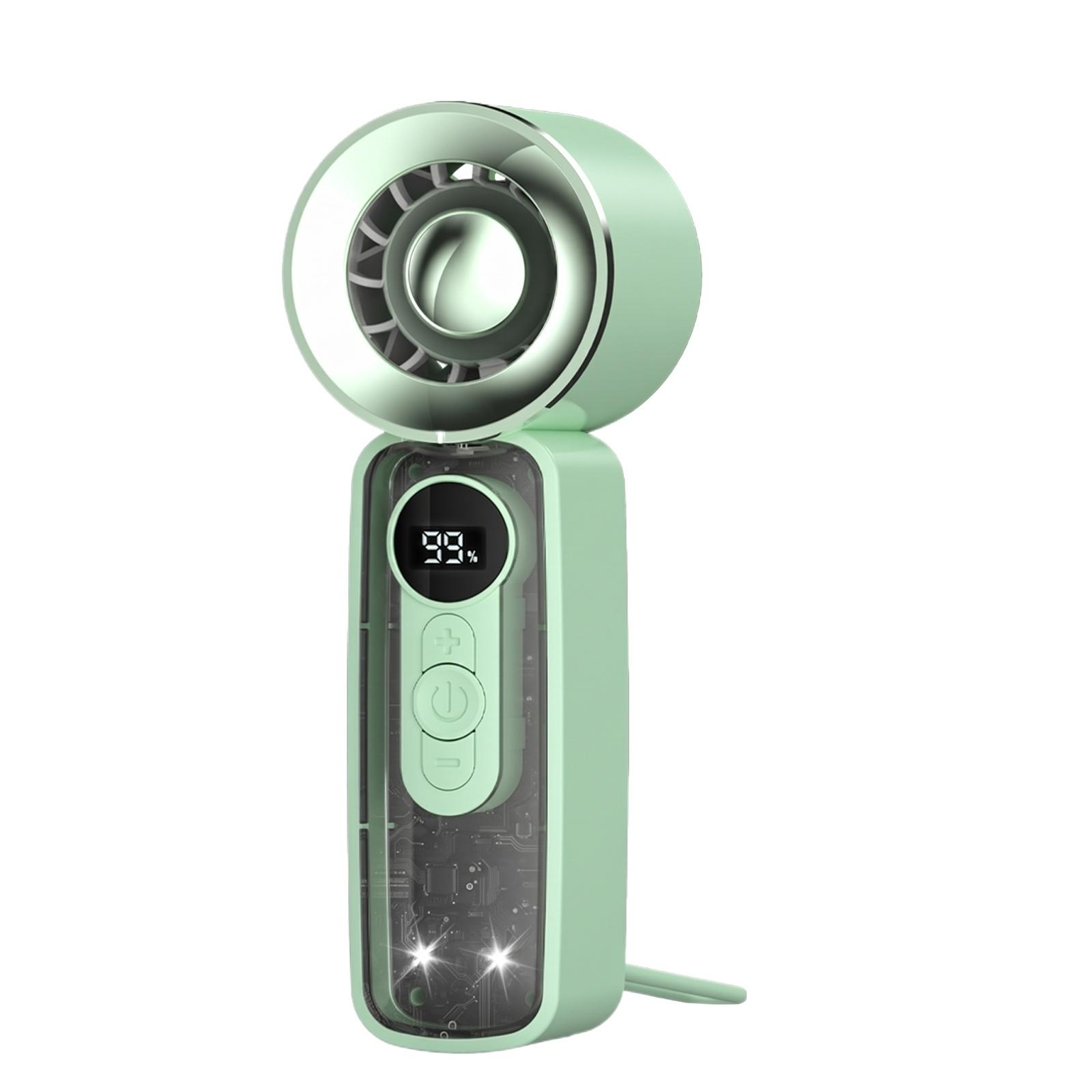 

Handheld High-Speed Digital Display Turbo Fan Portable USB Rechargeable Mini Fan with Adjustable Airflow and Compact Design for Personal Use ONE SIZE