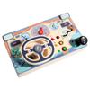 Board Children Busy With Wooden Steering Wheel Learning Toy Brain Development
