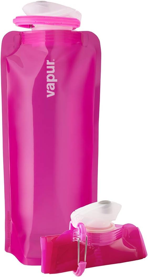 

Vapur Solid Collapsible Wide Mouth Water Bottle Magenta - 0.7L, розовый