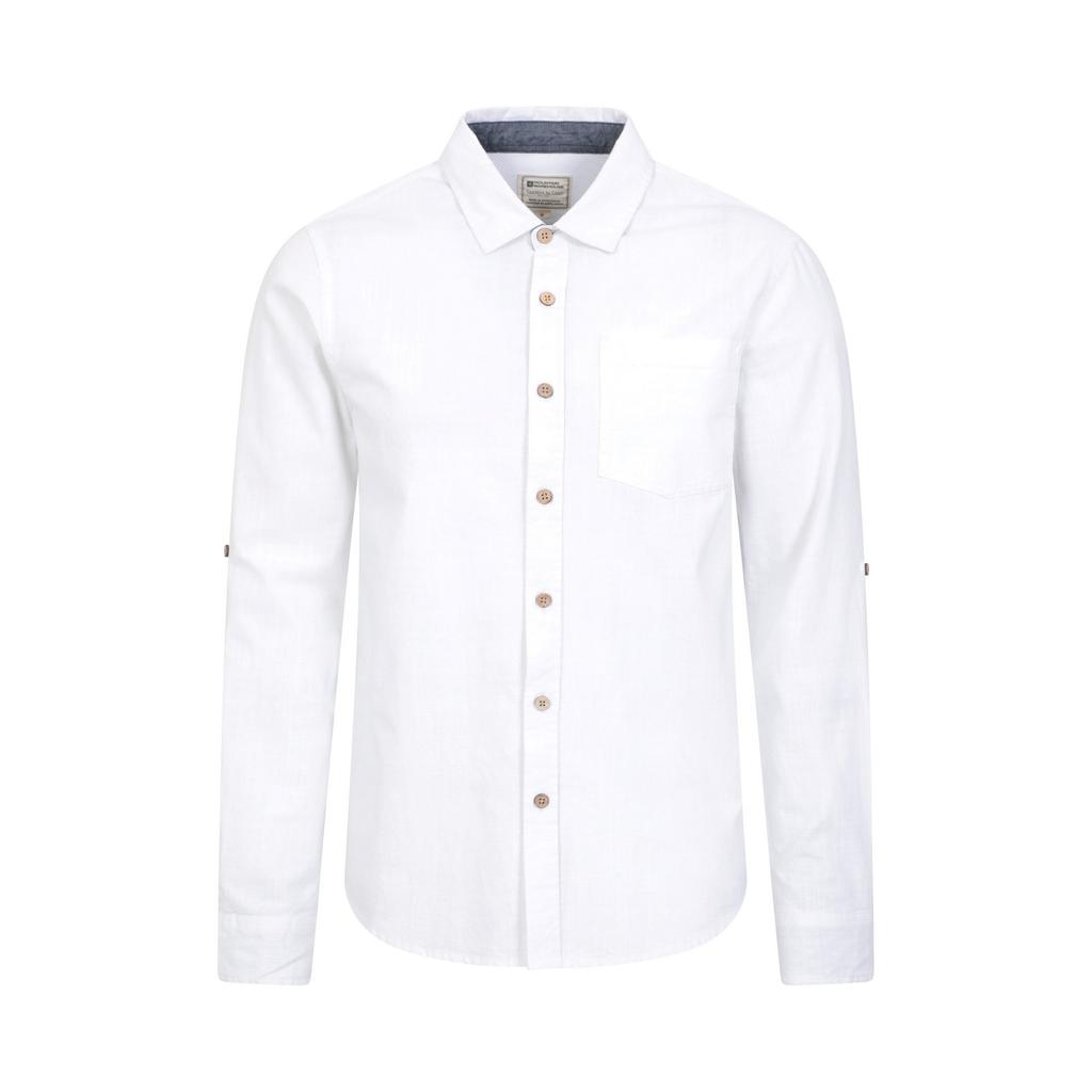 Mountain Warehouse Mens Coconut Textured Long-Sleeved Shirt