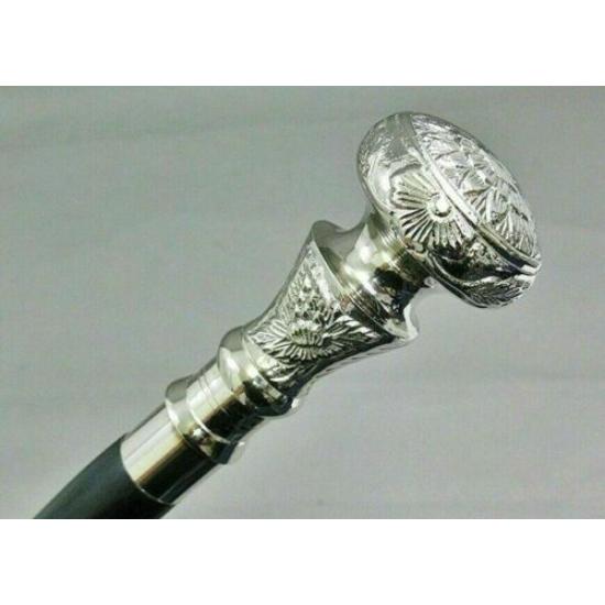 Antiker Messing-Raven-Griff, Designer-Stil, hölzerner Spazierstock, Vintage-Geschenk