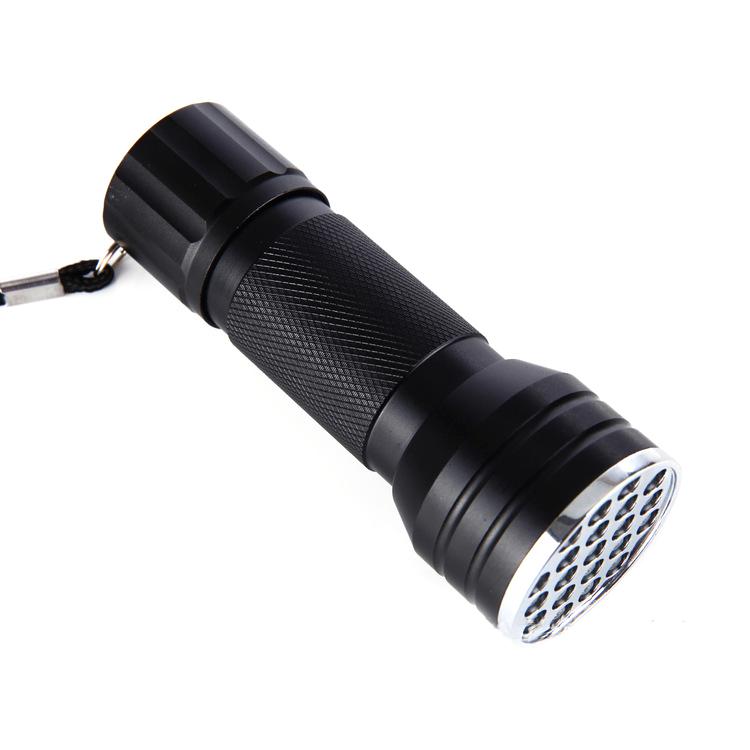 21 LED UV Ultra Violet Blacklight Pocket Flashlight Mini Torch Light Portable