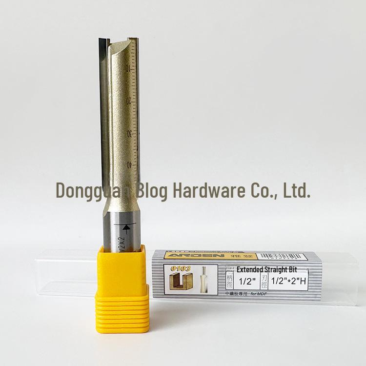 Yaden Doppelkantiges Wolframstahl-Gerades Messer für Holzbearbeitung und Trimmen