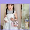 Adorable Cartoon Princess Kids Bag With Pearl Handle And Trendy Chain Strap