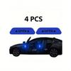 4pcs Reflective Car Door Warning Stickers, Anti-Collision Decals with Open Sign, Night Reflective High Temperature Decorative Stickers