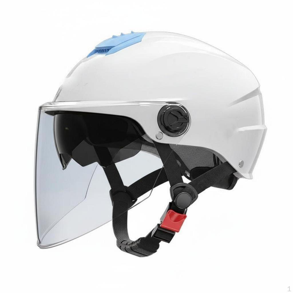 Double Visor Helmet Sun Protection Electric Bike Breathable Guarding Headwear for