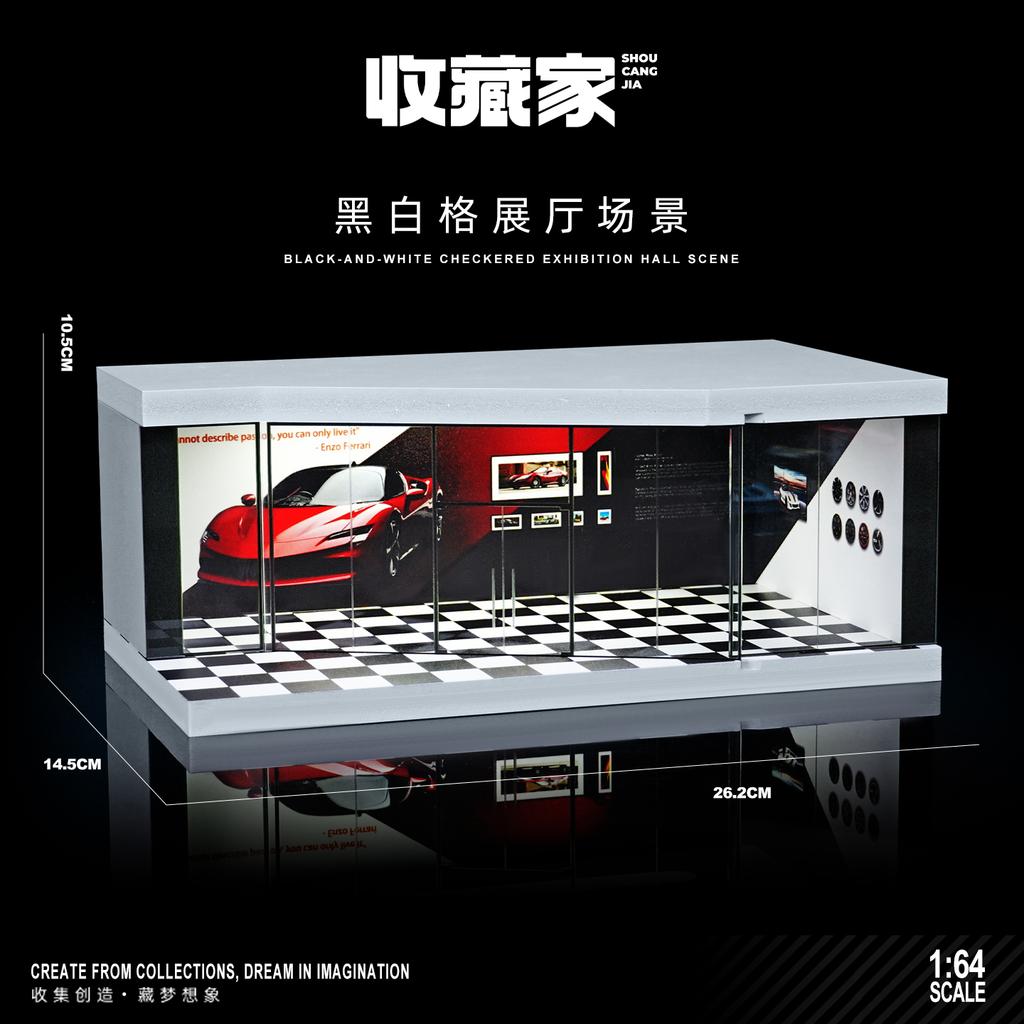 Collector 1/64 Garage Parking Lot Alloy Car Model Car Scene Storage Display Box Car Model Replica Collection Toys for Boys