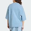 Adidas Originals Adilenium Cotton Denim Striped Sports Short Sleeve T-Shirt Women tops KZ5011