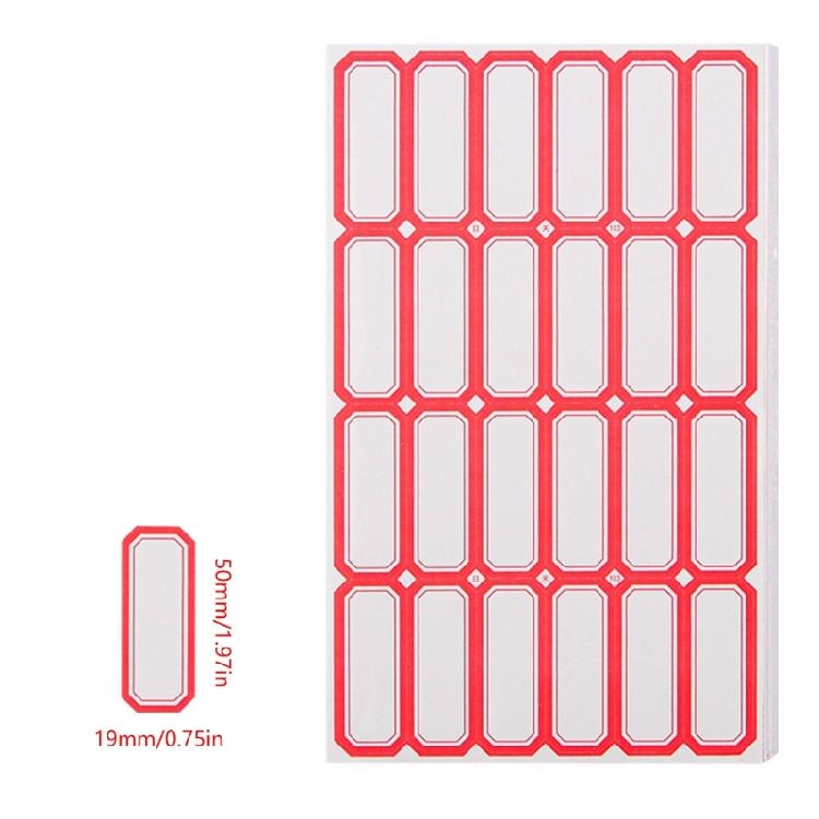 50 Sheets Writeable Labels Adhesive Sticker Jams Label Small Blank Sticker Sticker for Home School Office