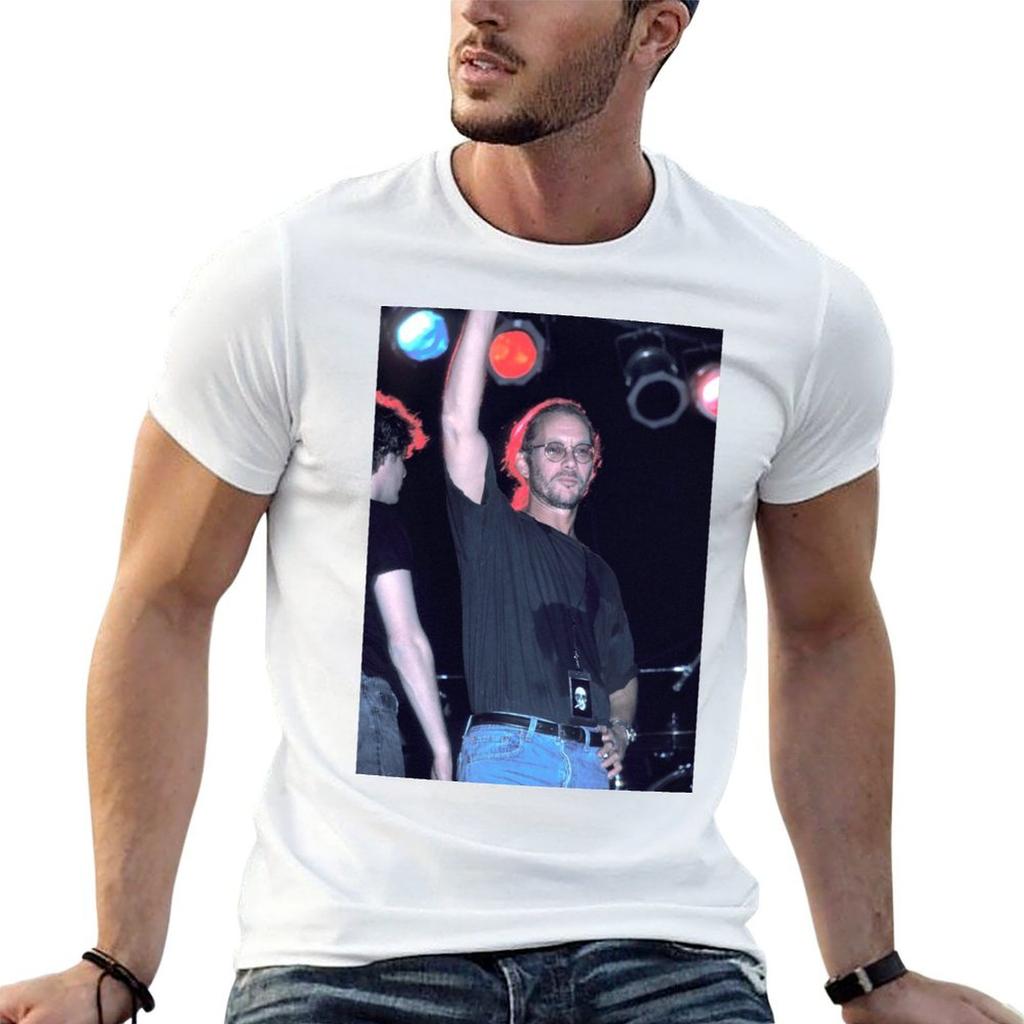 Warren Zevon Photograph TShirt Standard Fit Solid Tee Shirt