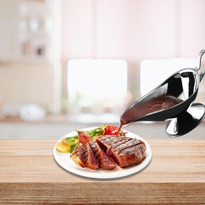 10oz Nerezová omáčník na omáčky a dresinky s rukojetí