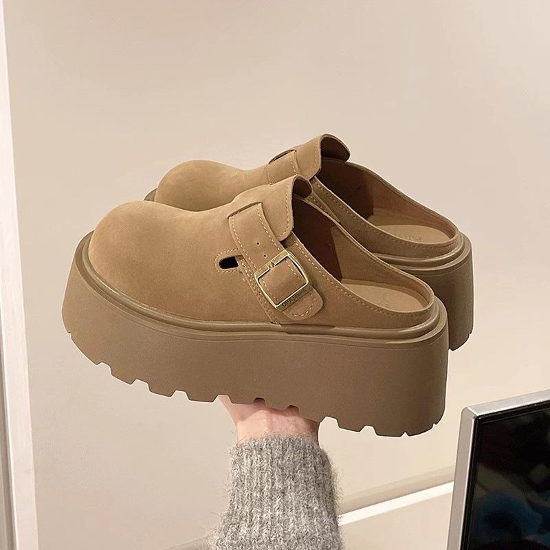 Retro bag head half slippers, small Birkenstocks wear new casual lazy cool slippers