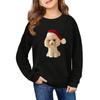 Children's Fashionable Casual Long-sleeved Loose Christmas Print Pullover Sweatshirt