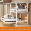 No-Drill Extendable Double-Layer Kitchen Storage Shelf