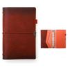 MEMOKP Leather A6 Schedule Memo Bible Size with Pocket Card Office Birthday Gift Bible-Size Planner, Loose-Leaf, 6-Hole, Book, Notebook, Refills,
