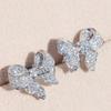 Butterfly Earrings Luxury Bow Fashionable Women's Earrings Cute Korean Bow Earrings Micro Inlaid Zircon Luxury Korean Earring