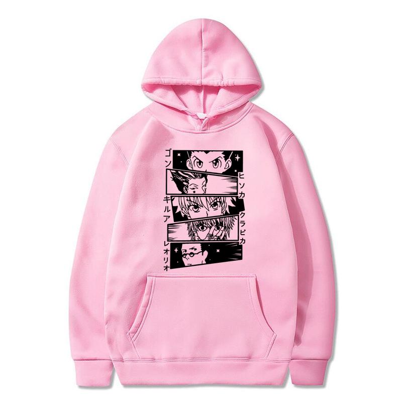 Hunter X Hunter Hoodies Anime Unisexga HxH Killua Print Streetwear Unisex Women Casual Fashion Oversized Sweatshirts Hoodie Tracksuits