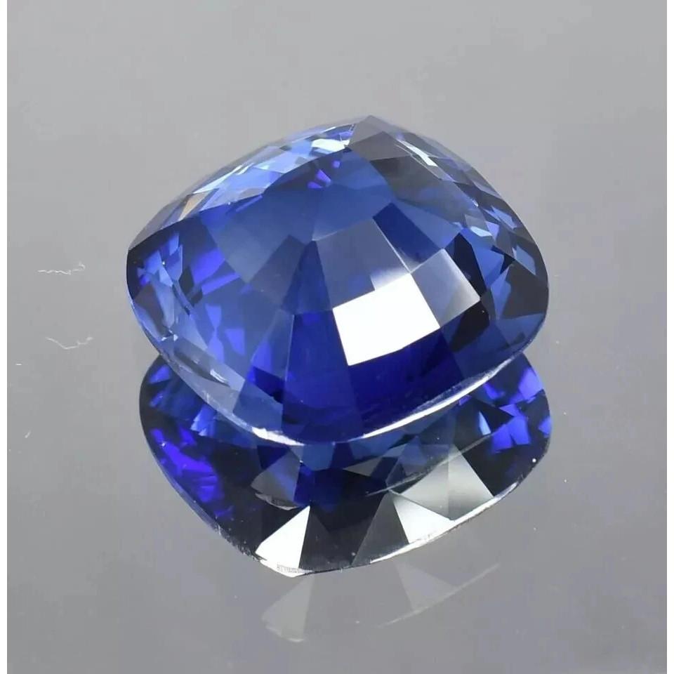 VVS Natural Ceylon Blue Sapphire Cushion 7-9 Ct 11 MM Certified Loose Gemstone