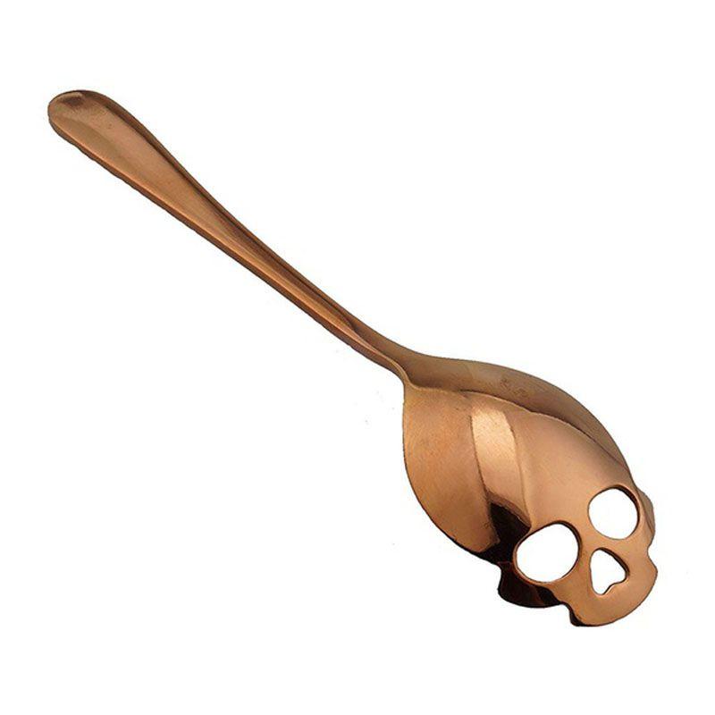 Versatile Skull Shape Sugar Spoon Stainless Steel For Coffee And Ice Cream