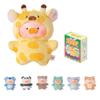 TOYZERO+ Lulu Piggy Blind Box Figures - 6-Piece Puppet Show Series Plush Keychain Blind Box Finger Puppet Toys, Cute Plush Mystery Box Collectibles,