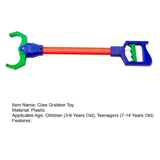 Kids Claw Grabber Toy Adjustable Plastic Robot Arm Pickup Tool Simulated Mechanical Hand Children Grabber Hand Interactive Toy