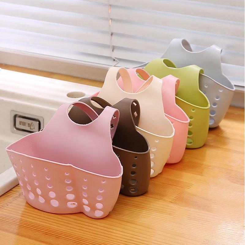 Versatile Kitchen Sink Soap Sponge Holder With Adjustable Strap For Easy Organizing