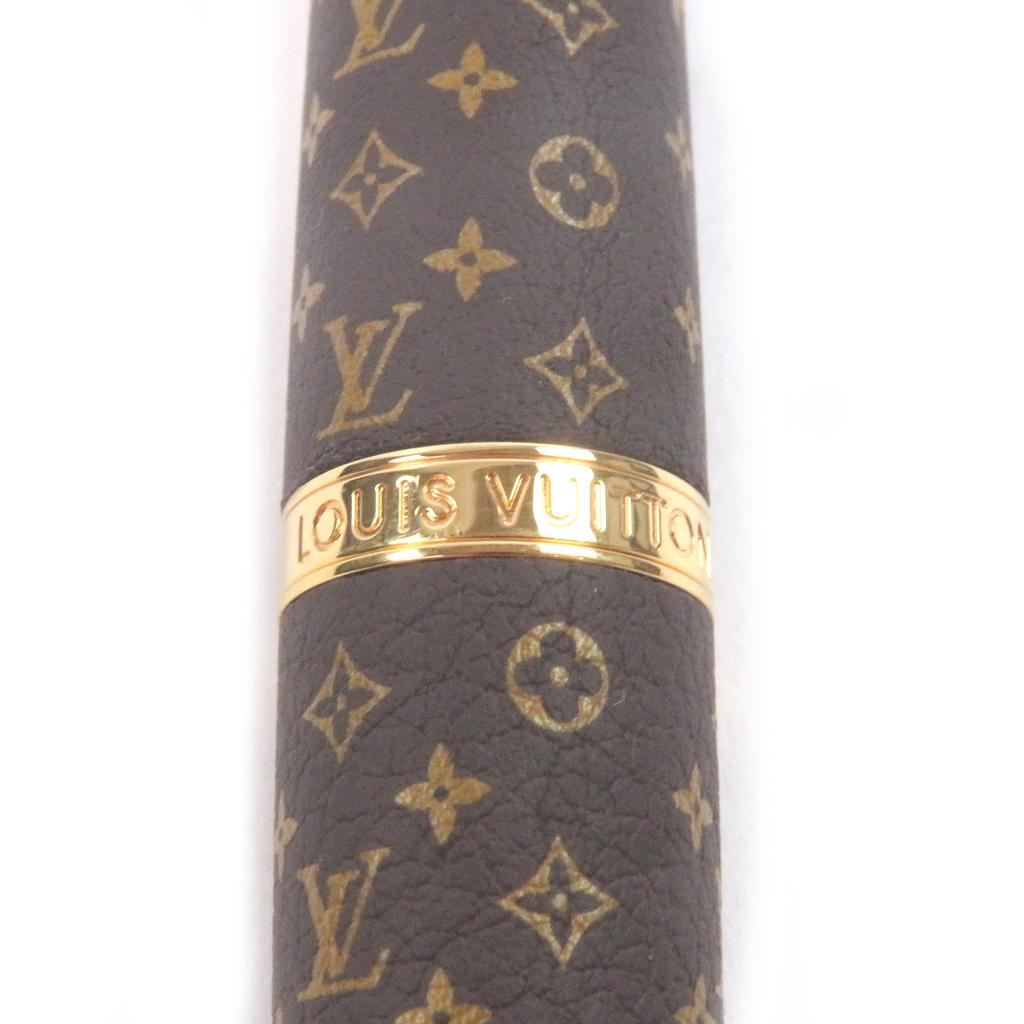 Great LOUIS VUITTON Ballpoint pen Rollerball Pen Dock Monogram Used