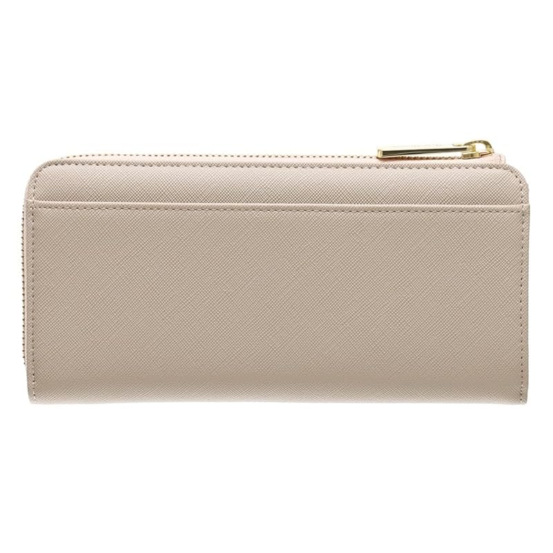 [ONLYOU] Andschouette Chouette L-Form runder Verschluss goldenes Logo lange Geldbörse Geldbörse Damen Erwachsene Mädchen süß modische Geschenkverpackung Samantha (Rosa)