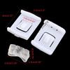 X7JF 2 Set 6 Piece Suit for Seat Buckle Clip Runner Guide For V.for W. GOLF MK1 MK2 CORRADO White Plastic