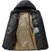 Men's Winter 2025 Thickened Cotton Hooded Jacket - Warm, Loose, Windproof Outerwear