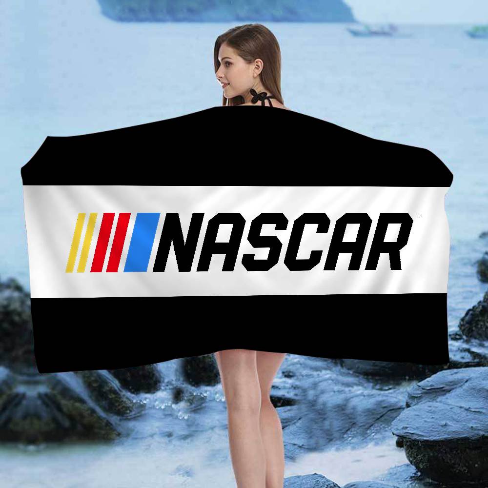 

N-NASCARS Racing Car Beach Towel Colorful Bath Towels for Girl Microfiber Quick Dry Sand Free Beach Yoga Spa Gym Pool W30*H60(CM)