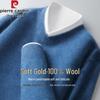Pierre Cardin Men's 100% Wool V-Neck Pullover Sweater
