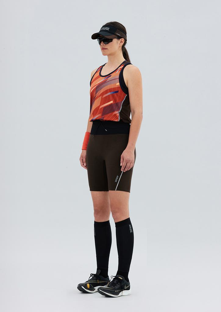 KALEG Womens Flight Short Tights (8) Dark Brown