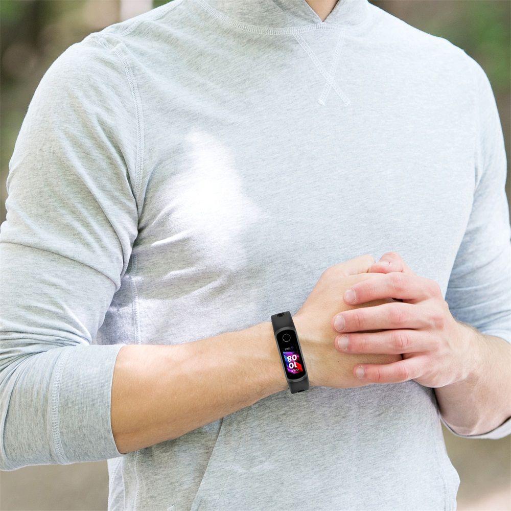 Soft Sports Silicone Strap Replacement Watch Band for HUAWEI Band 4 ADS-B29 / Honor Band 5i ADS-B19