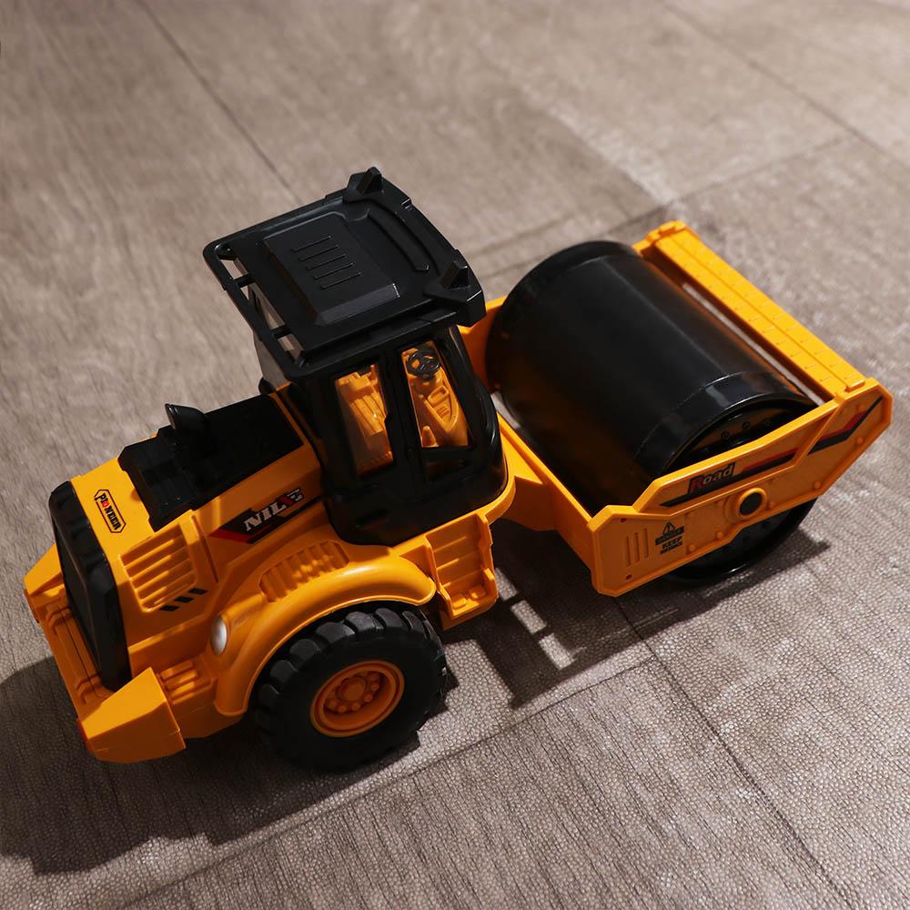 Road Roller Engineering Car Model 1:60 Scale Excavator Bulldozer Toy for Children