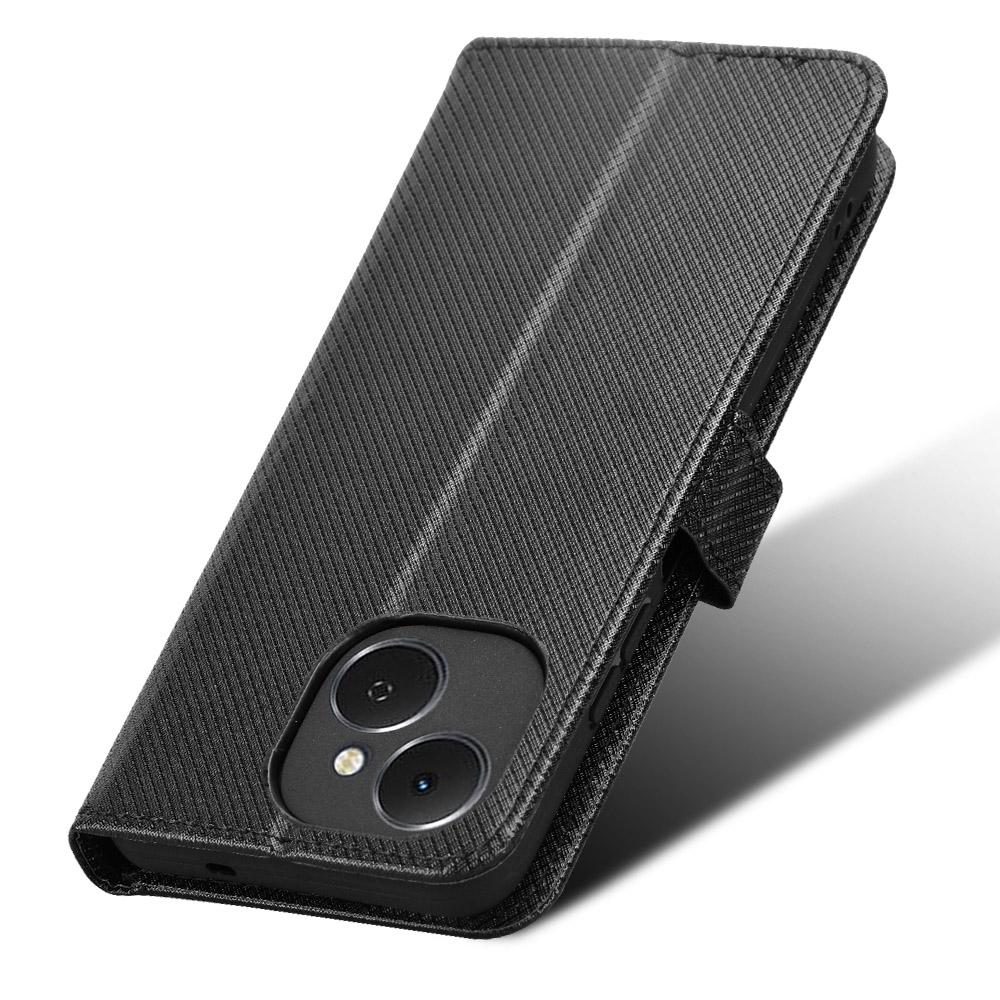 For TECNO Spark 40C Leather Wallet Case with Strap Diamond Texture Phone Cover