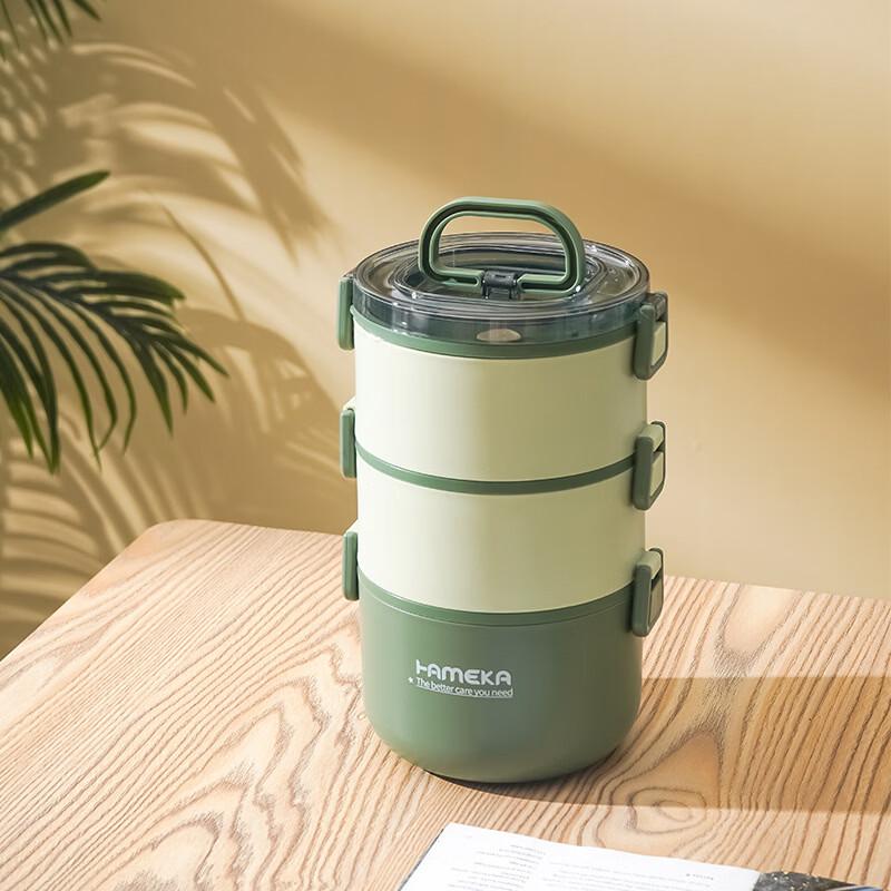 Zhishi Stainless Steel Insulated Round Lunch Box